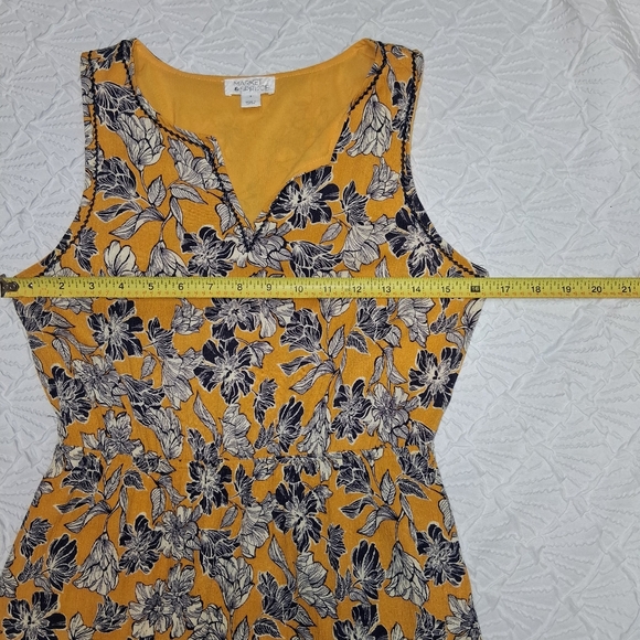 Market & Spruce Yellow Floral Mini Dress Size S - Picture 7 of 17